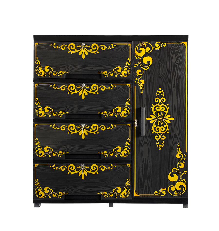RFL Wardrobe King - Black Wood